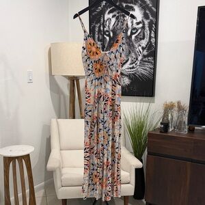 Elan Multicolor Floral Maxi Dress